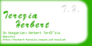 terezia herbert business card